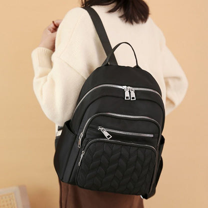 Oxford Backpack Waterproof School Bag Ladies Travel Bag Multiple Pocket Backpack