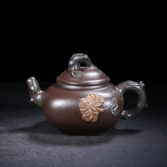 Chinese Yixing Zisha Clay Handmade Exquisite Teapot（南瓜 底款：蒋蓉）