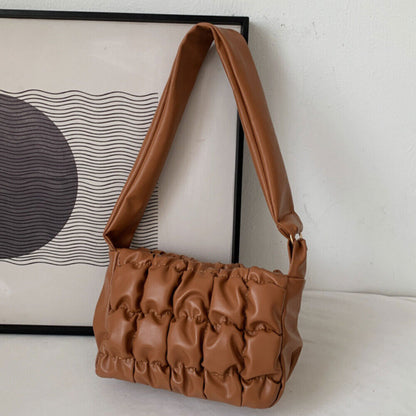 Women's Bag Versatile Western Style Shoulder Bag PU Leather Handbags