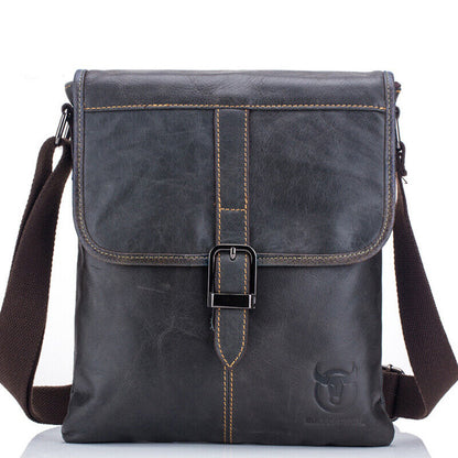 100% Genuine Leather Men's Sling Shoulder/Messenger Bag 10 inches Crossbody Bags