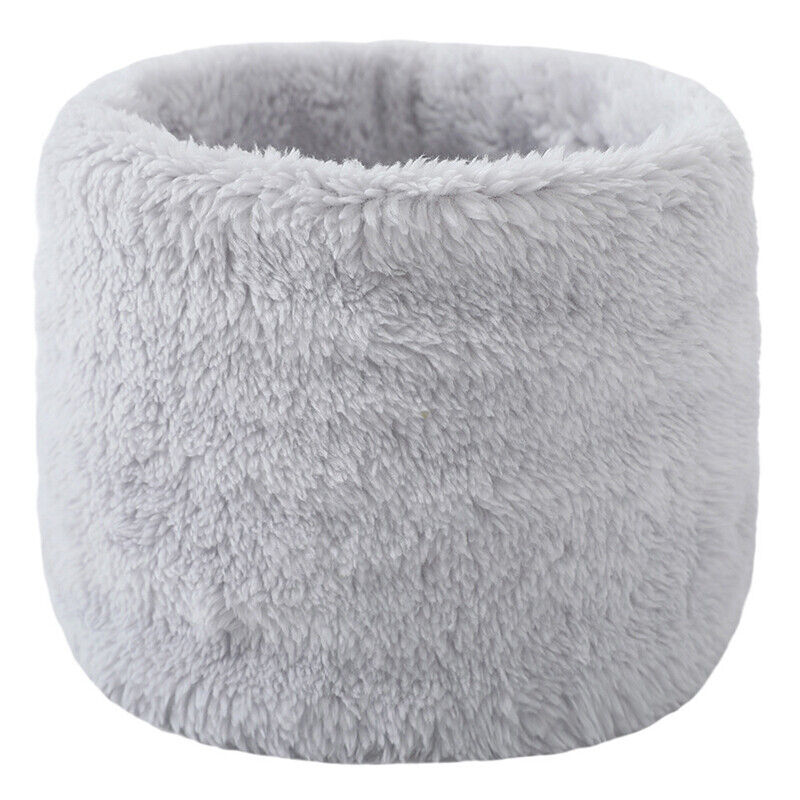Unisex Winter Warm Plush Ring Scarf Faux Rabbit Fur Headband Collar Bandana