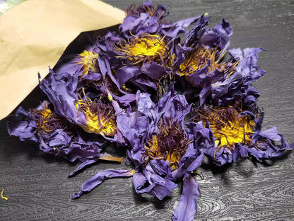 FullChea 20-25 pcs Egyptian Blue Lotus Flower Tea Bags Premium Lotus Herba Tea