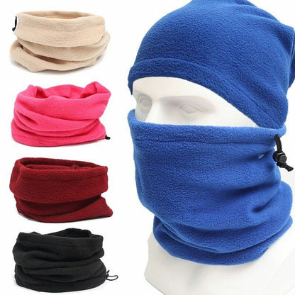 Winter Warm Polar Fleece Neck Tube Face Scarf Sport Warmer Beanie Hats Headwear