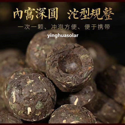 Pu'er Tea Polyphenol 糯香普洱茶熟茶坨中国云南小沱茶500gNatural Healthy Puer Tea of China Yunnan