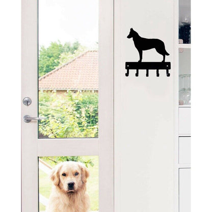 Belgian Malinois Dog - Key Rack Wall Mounted Hook Up Metal Ornaments Home