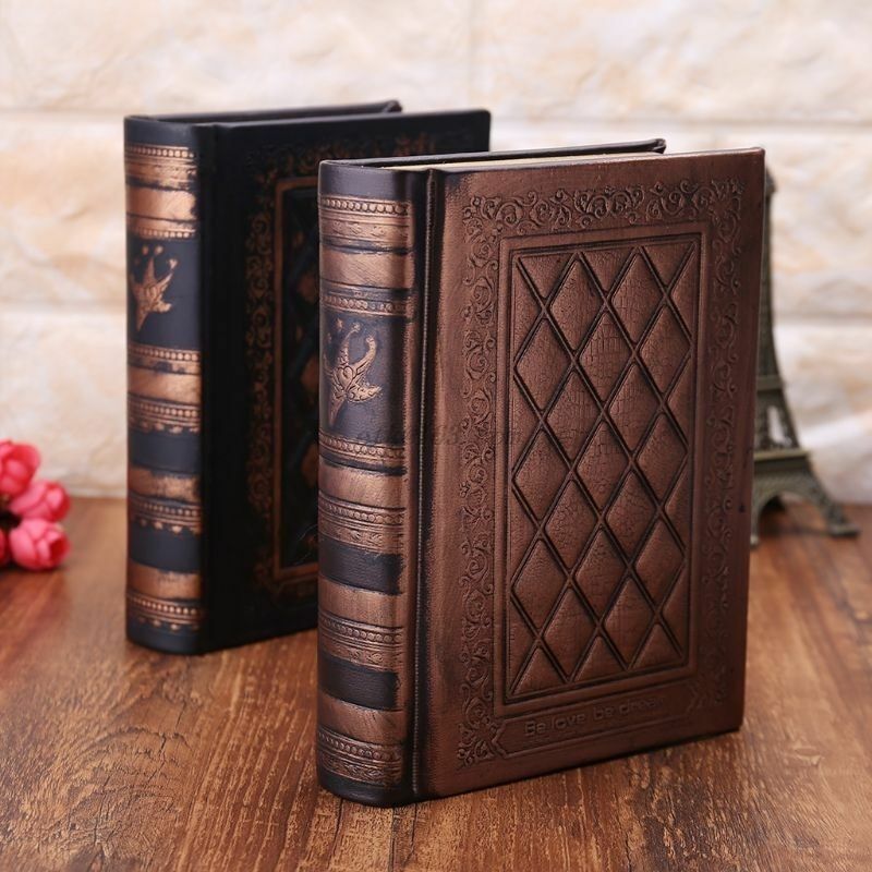 Retro Vintage Journal Diary Notebooks Leather Blank Hard Cover Sketchbooks Paper