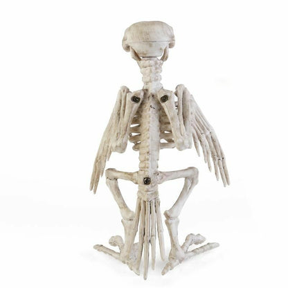 Animal Skeleton Bird Crow Raven Plastic Bones Horror Halloween Props 18x13x19cm