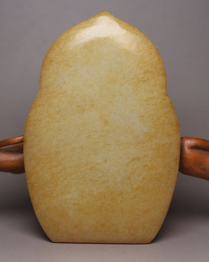 Old Chinese Natural Hetian Jade Carving Buddha Statue Figurine Collectible Rare