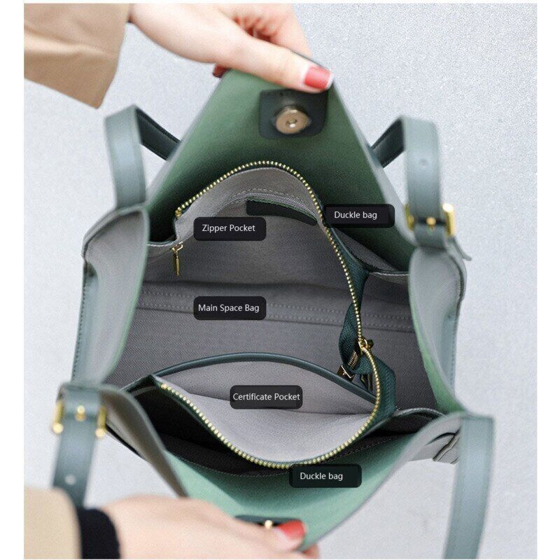 Genuine Leather Handbag And Shoulder For Women Bags Tote Bag