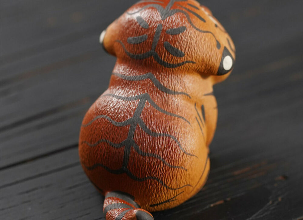 chinese yixing zisha handmade tea pet decoration DuanClay little cute tiger