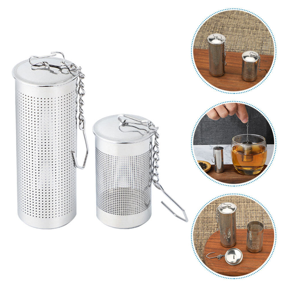 2Pcs mesh tea steeper Stainless Steel Tea Filter Metal Tea Infusers Tea Bag