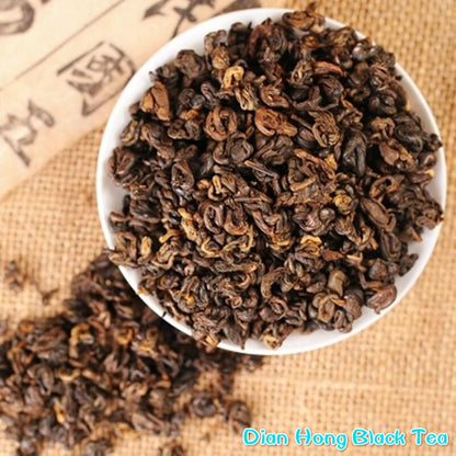 500g Yunnan Fengqing Dian Hong Tea Red Biluo Black Tea In Bulk Homemade One Bud