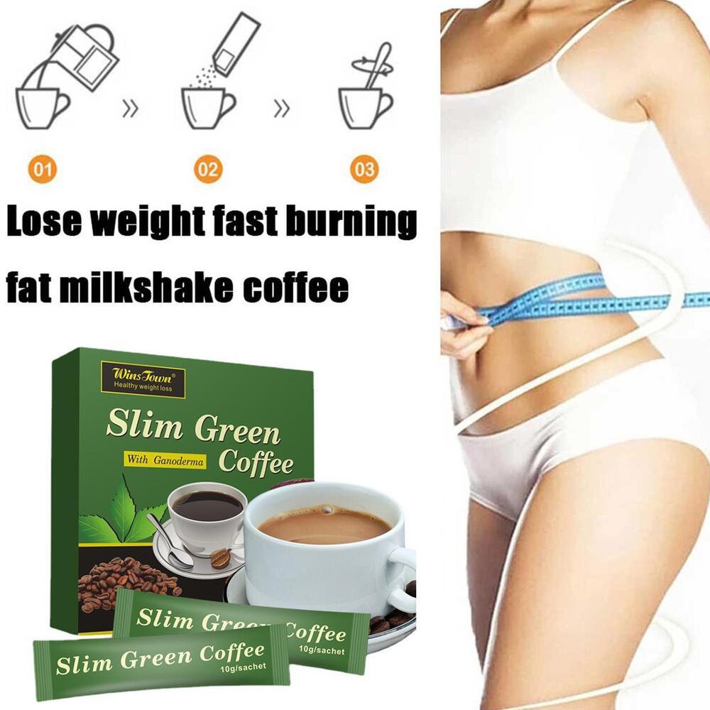 Weight Loss Green Coffee with Ganoderma Control Weight Detox Slim Tea 18pcs/box