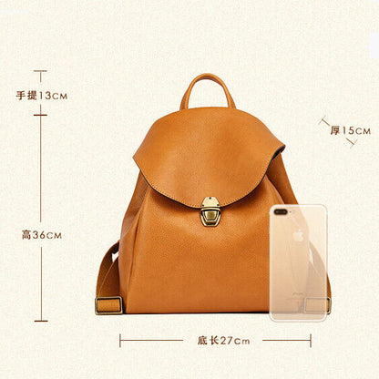 Luxury Women's Bag, New Desinger Top Cow Leather Backpack, School Bag Travel Bag
