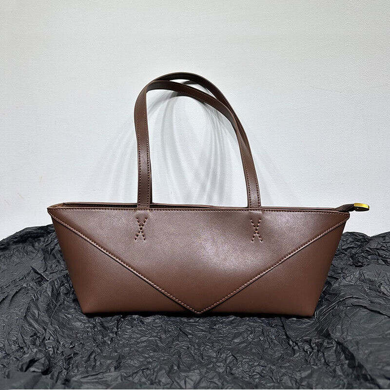 Small Real Leather Fold Shoulder bag Tote Handbag Fashion Purse Top Handles