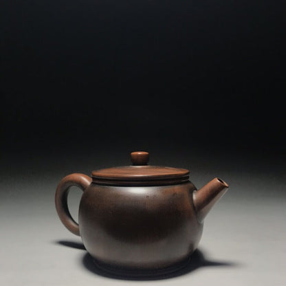vintage chinese yixing purple clay teapot zisha ceremony carving Collectible art
