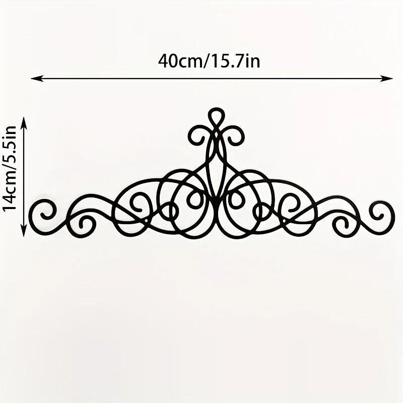 Metal Wall Decor, Metal Scroll Wall Art Decor, Rustic Iron Wall Medallion