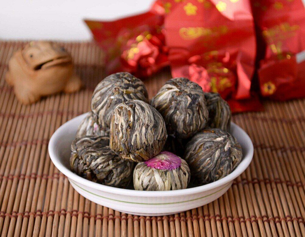 The Big Tea Beans, the Flowering Green Tea, 20 Flowers-