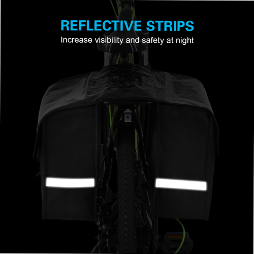 28L Water Resistant Bicycle Rear Seat Carrier Rack Trunk Bags Cycling Bike Bag