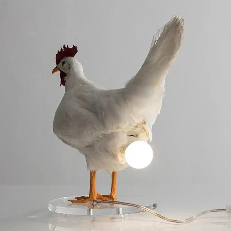 Taxidermy Chicken Eggs Lamp Ranch Farm Country-style Taxidermy Eggs Lamp New