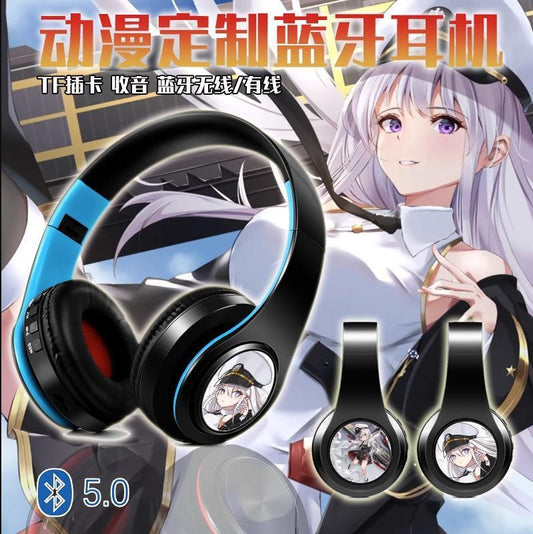 Azur Lane USS Enterprise Cosplay Wireless Bluetooth Headset Head Mounted Gift