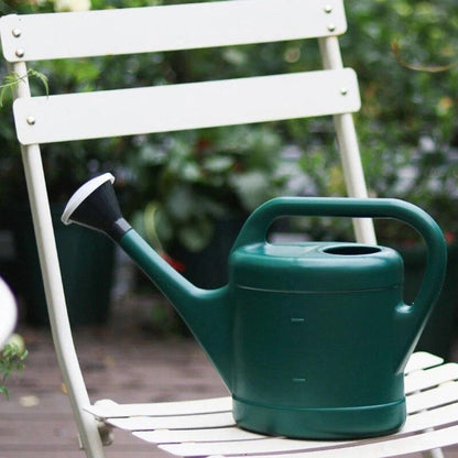 2-Gallon Plastic Watering Can Green Durable and Stylish Garden Essential