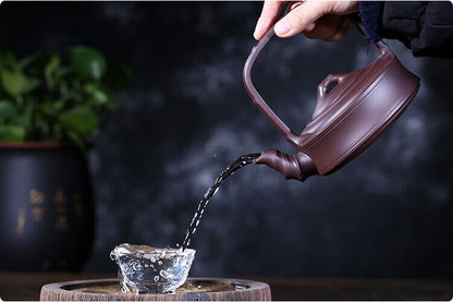 Chinese Yixing Zisha Clay Handmade Exquisite Teapo 65255