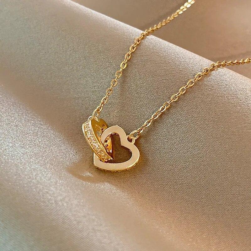 Collares 10k Collar Con Pendiente De Corazon Joyeria Fina Regalos Para Mujeres