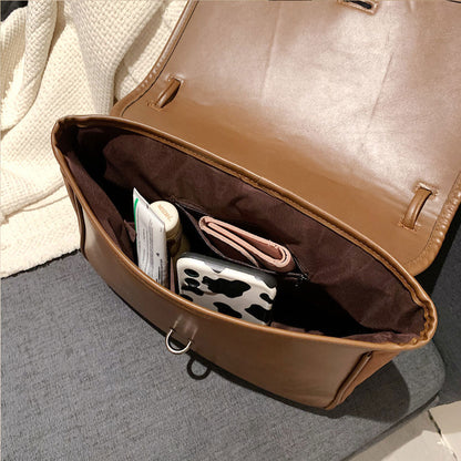 Women Shoulder Bags PU Leather Square Messenger Bag Handbags Purses