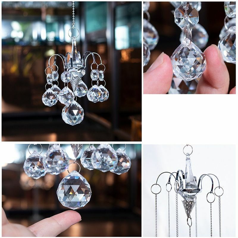 Window Hanging Ornaments 32.5x7.2cm Crystal Ball Prisms Suncatcher Rainbow Maker