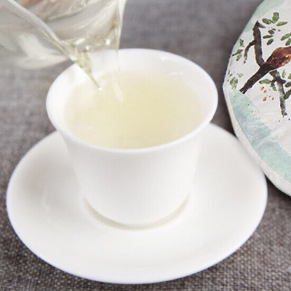 357g Chinese White Bud Puerh White Tea Cake Yunnan Early Spring Pu-Erh Tea Tasty