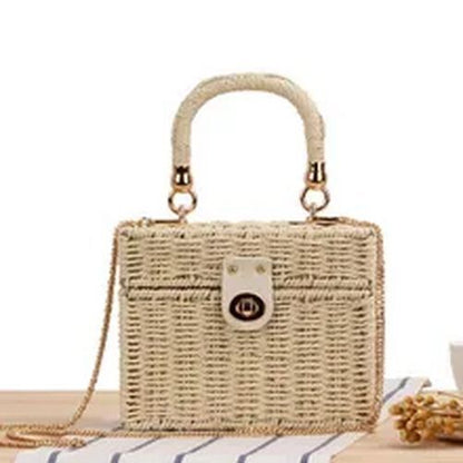 Straw Rope Women's Bag Messenger Handbag Beach Bags Shoulder Bags Luxury Bags