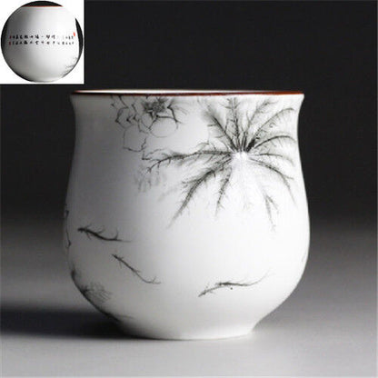 Chinese tea cup Japanese style master cup of tea blue-and-white porcelain cups