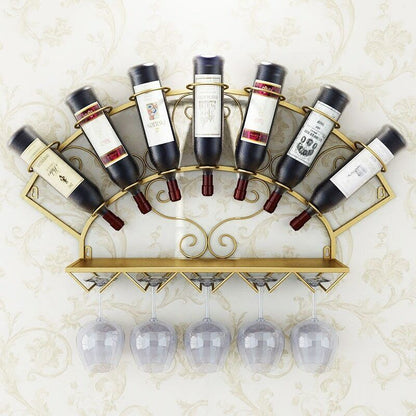 Wine Holder Rack Bottle Wine Bottle Display Rack Glassware Storage Shelf Whiskey