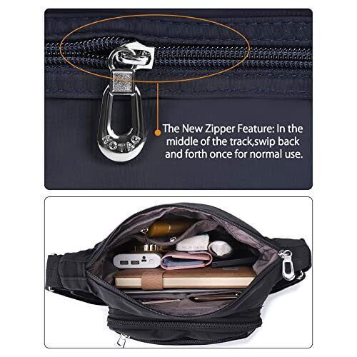 Crossbody Bag for Women Waterproof Shoulder Bag Messenger Bag Casual Nylon Purse