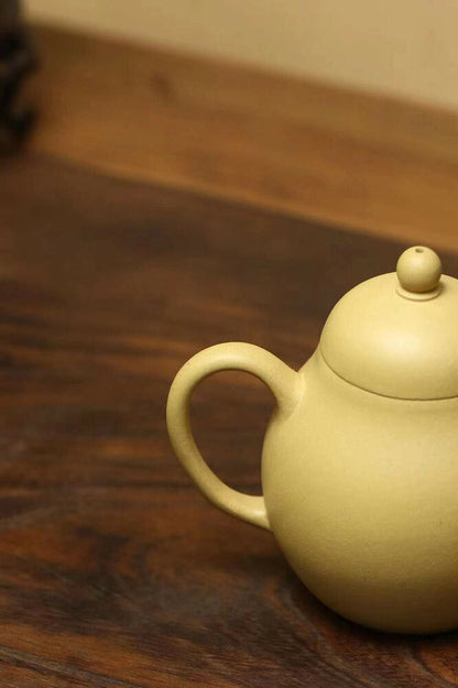 180cc chinese Yixing Handmade Zisha Green ClayTeapot Pear GongFu Hu Tea Pot