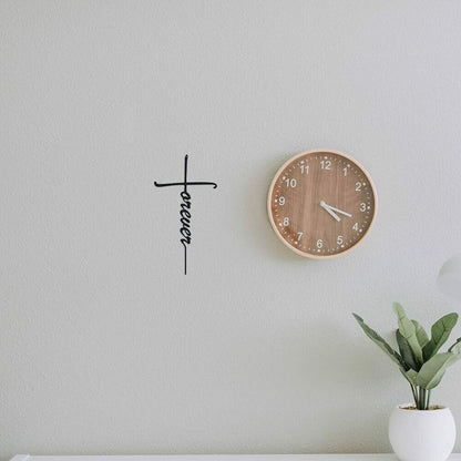 Metal Wall Art - Forever Cross Metal Ornaments Pretty Artwork Wall Stickers