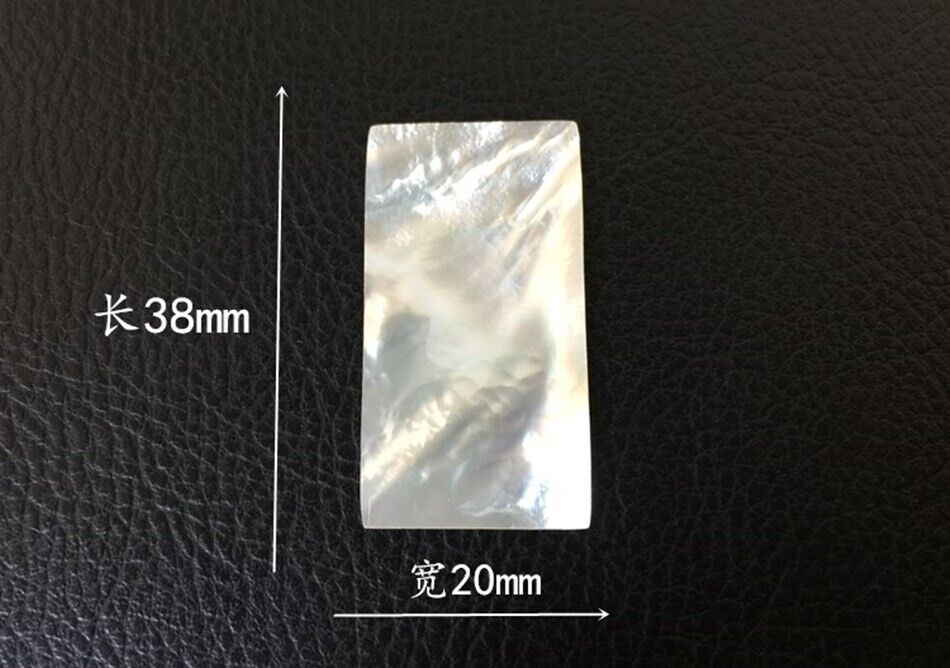 Mother Of Pearl Shell Slice 5Pcs Natural Musical Instruments Inlays 38x20x1.5mm