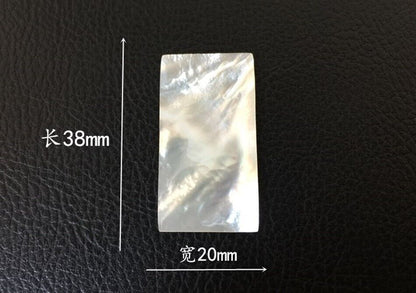 Mother Of Pearl Shell Slice 5Pcs Natural Musical Instruments Inlays 38x20x1.5mm