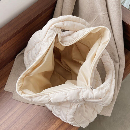 Pattern Shoulder Bag Cotton Handbag Women Tote Bags Padded Ladies Bag