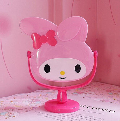 New Cute My Melody Desk Table Bow Women Make-up Mirror Cosmetic Mirror