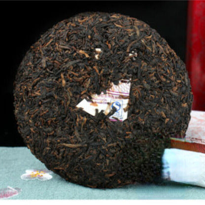 150g Menghai Dayi Ripe Pu-erh Tea Cake Wu Zi Deng Ke Ripe Puer Tea