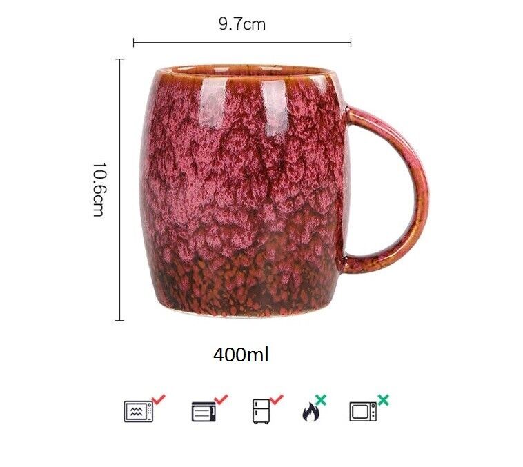 Creative Mugs 400ml Large Capacity Ceramic Coffee Tea Cups Couple Japanese-Style