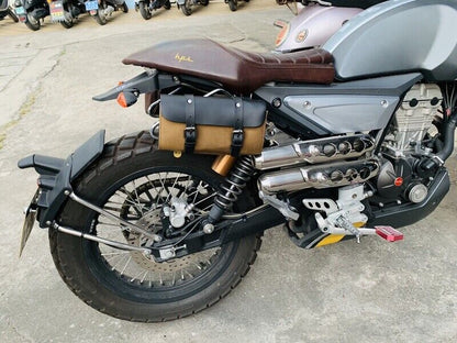 Motorcycle Bags Oiled Wax Canvas Leather Waterproof Bicycle Bag Diagonal Bags