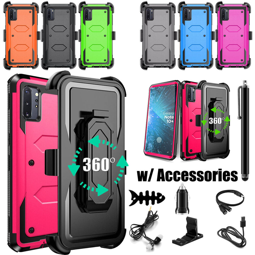 For Samsung Galaxy Note10+ Heavy Duty Clip Holder Case Cover, / Accessory