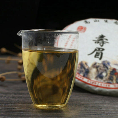 Chinese Tea Ancient Tree Shou Mei White Tea Bai Cha Tea Leaf Cake 340g