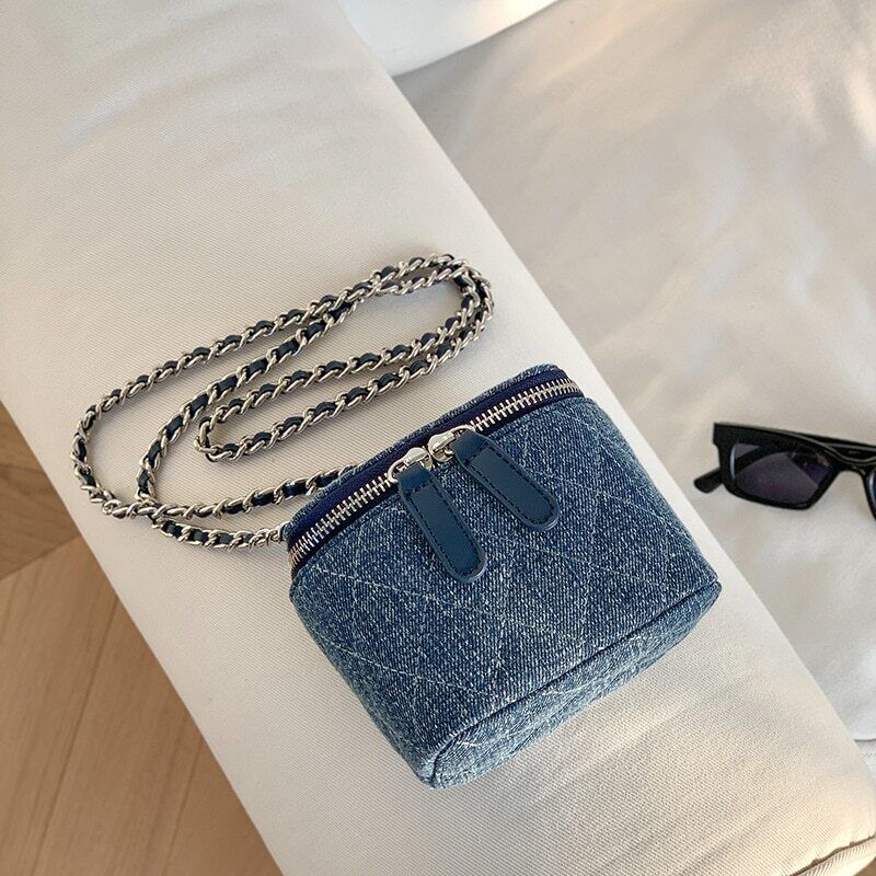 Crossbody Bags Women Lingge Chains Shoulder Bag Box Bag Coins Handbags