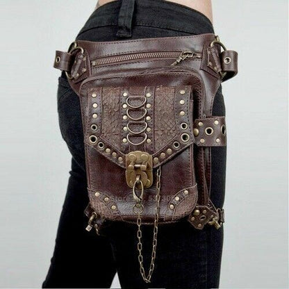 Gothic Steampunk Metal Messenger Bag Vintage Medieval Accessories Crossbody Bag