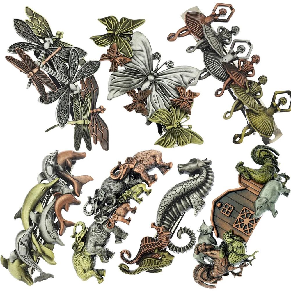 Numeral Hairpin Retro Punk Vintage Barrette Statement Jewelry Hair Accessories
