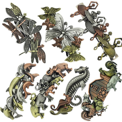 Numeral Hairpin Retro Punk Vintage Barrette Statement Jewelry Hair Accessories